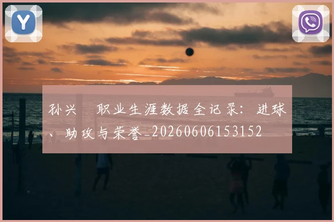孙兴慜职业生涯数据全记录:进球、助攻与荣誉_20260606153152